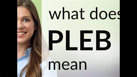 pleeb definition.